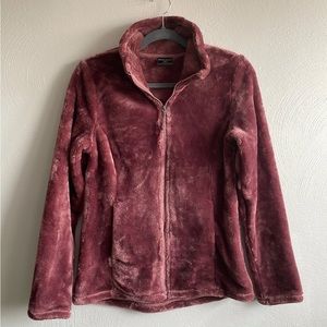 NWOT 32 Degree Heat Fuzzy Zip Up Jacket Size Small Womens